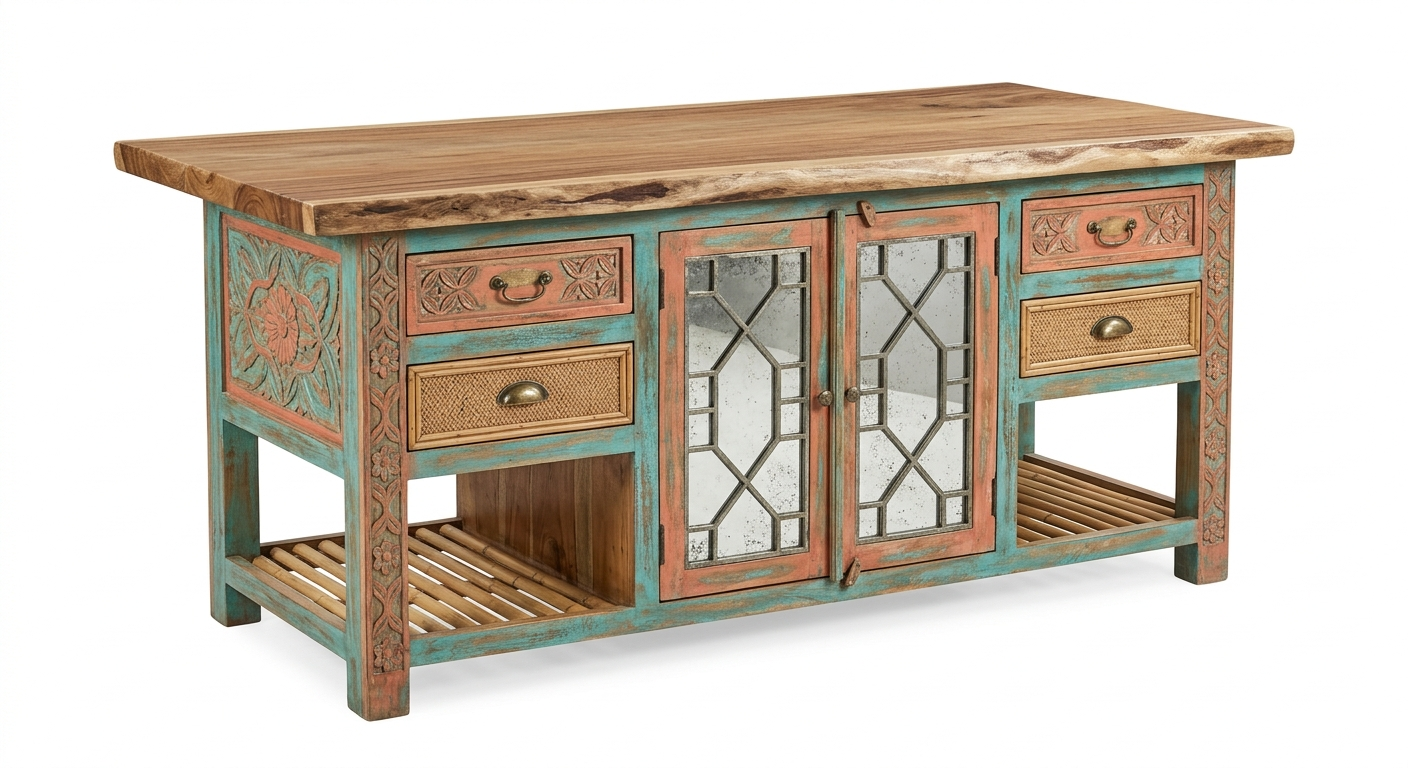 Bohemian Kitchen Islands