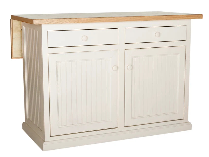 COASTAL KITCHEN SOLID WOOD ISLAND