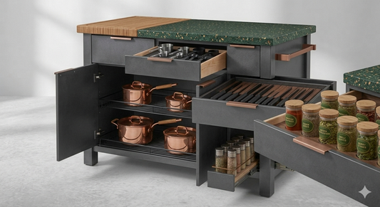 VerdantStone Culinary Prep Island