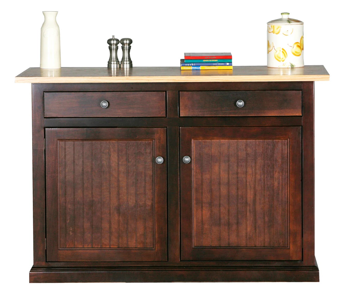 51" Traditional Coastal Solid Wood Kitchen Island